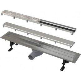 Душевой лоток Alcadrain Fit&Go 550 с двухсторонней решеткой хром (AG071401550)