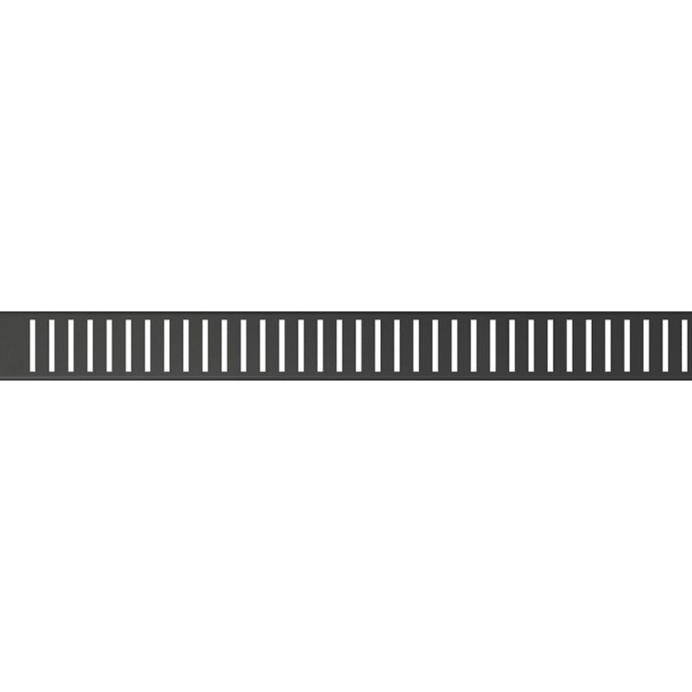 Решетка для душевого лотка Alcadrain, черный матовый (PURE-650BLACK)
