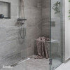 Трап для душа Pestan Confluo Frameless Line 650 с решеткой под плитку, хром матовый (13701231)