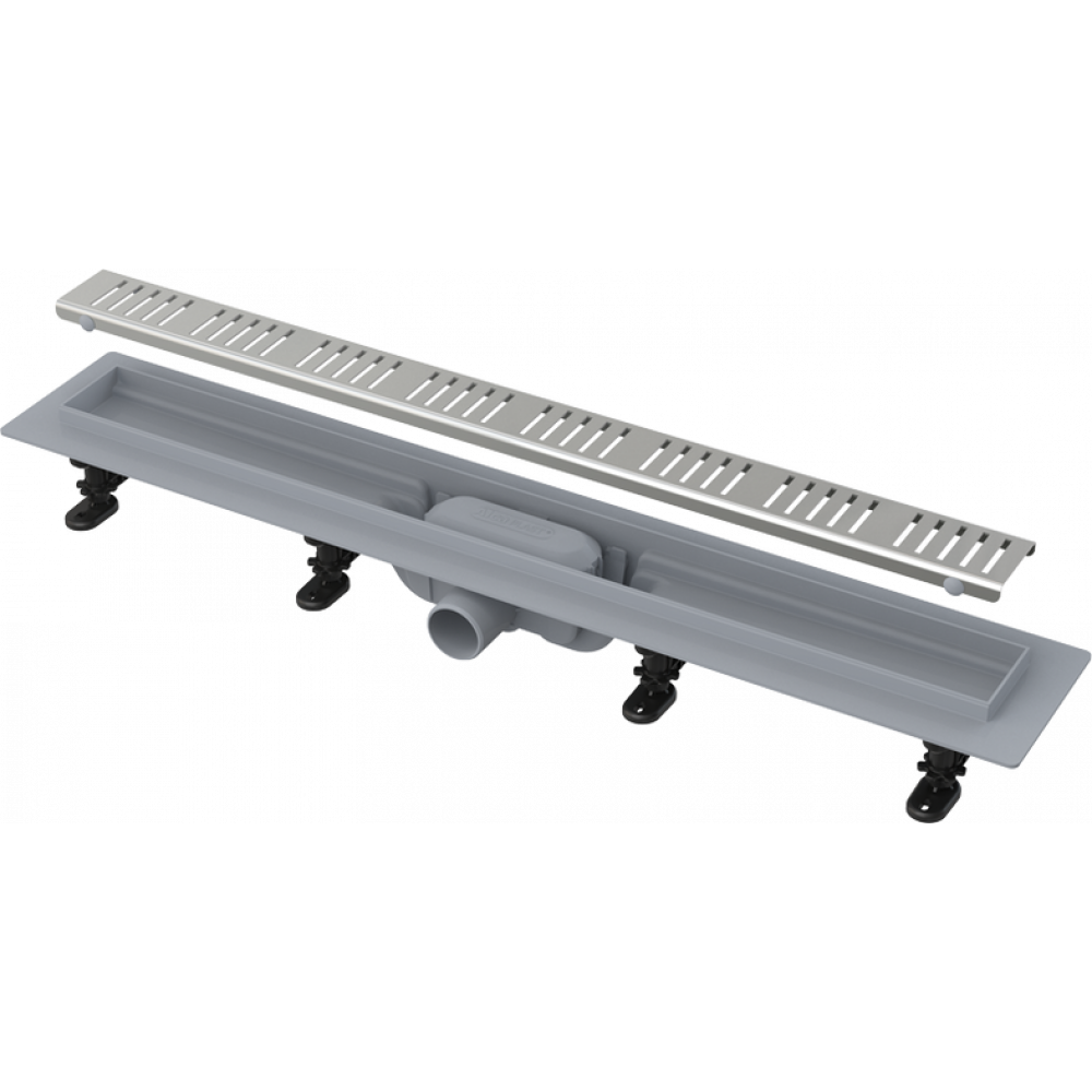 Душевой лоток Alcadrain Simple с решеткой, хром (APZ10-550M)