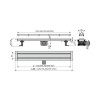Душевой лоток Alcaplast Fit and Go с двухсторонней решеткой, хром (APZ13-DOUBLE9-550)