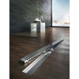 Решетка для душевого трапа Alcadrain нержавеющая сталь глянцевая (LINE-300L)