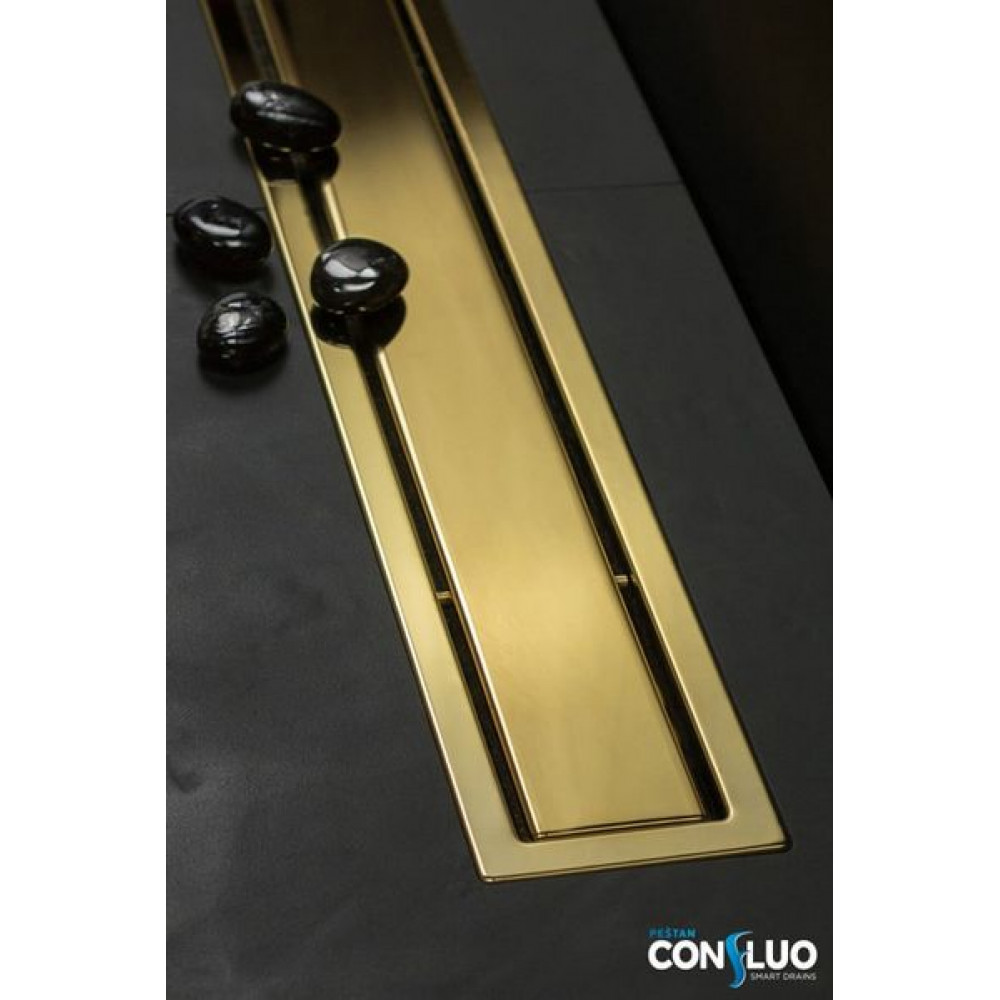 Душевой лоток Pestan Confluo Premium Line Gold 450, 45*12 см, золото (13100051)