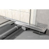 Душевой желоб Alca Plast Flexible, с порогами для перфорированной решетки, с регулируемым воротником к стене, серый (APZ4-550)