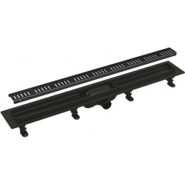 Душевой лоток Alcadrain Simple с черной матовой решеткой (APZ10BLACK-750M)