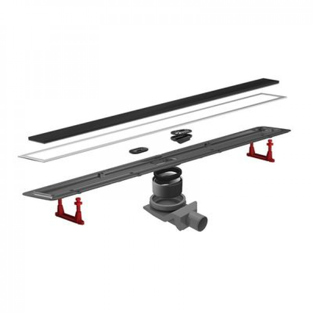 Душевой лоток Pestan Confluo Premium Black Glass Line 550	 (13000292)