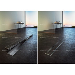 Решетка для душевого лотка Alcadrain (APZ6, APZ16) дизайн FLOOR, под кладку плитки (FLOOR-1050)