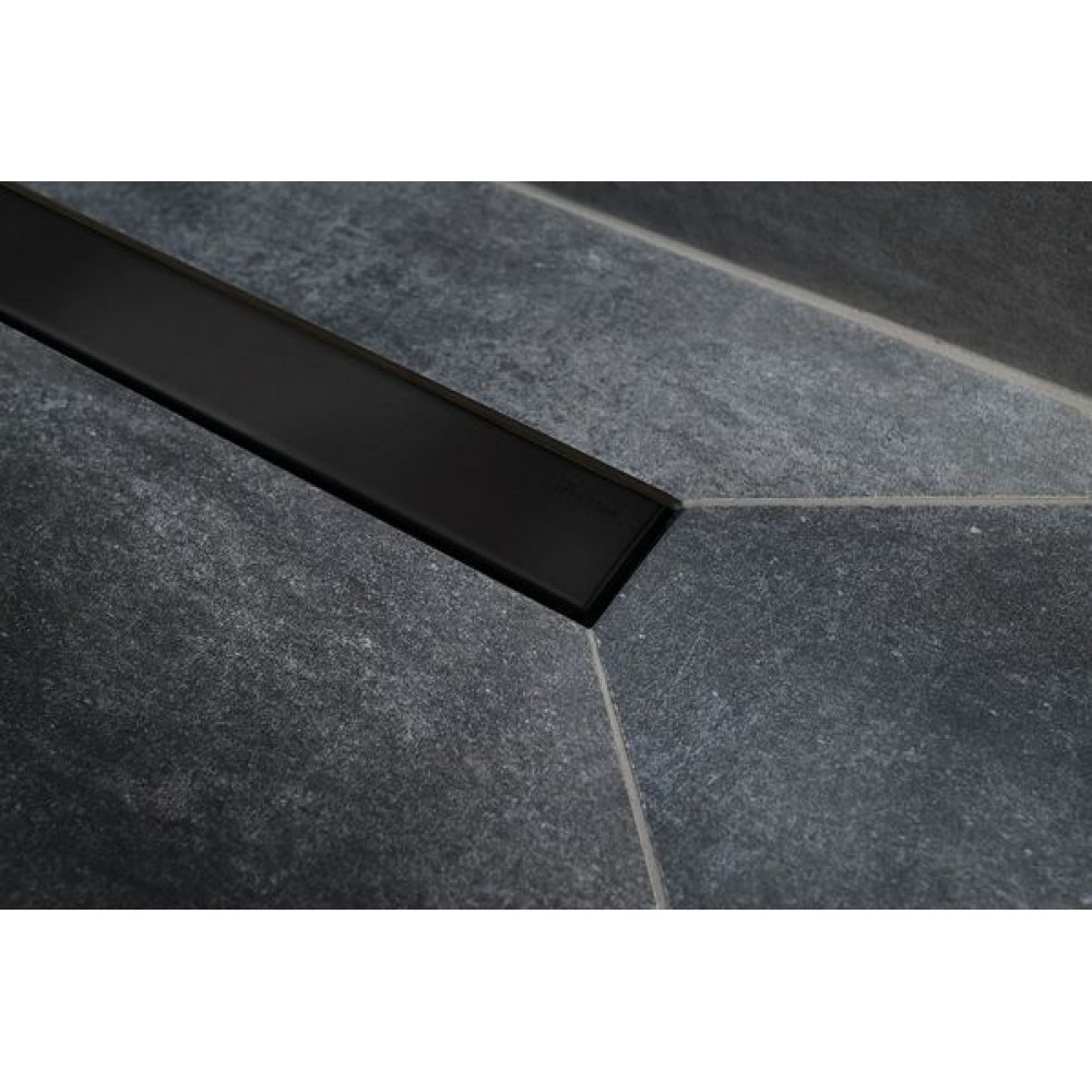 Душевой лоток Pestan Confluo Frameless Line 750 Black Matte с решеткой Черный матовый / полая под плитку (13701321)
