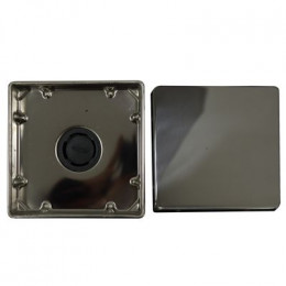 Душевой трап Loranto LIBRA 150x150 мм прямой сток, решетка из нержавеющей стали под плитку, гидрозатвор сухой (3065.0A050K.015.1)