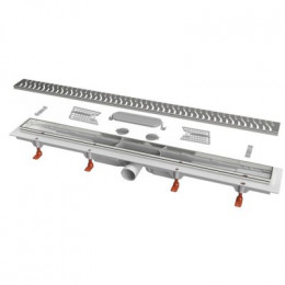 Душевой лоток AZARIO D40 Harmony 850 мм, боковой слив, пластиковый, решетка из нержавеющей стали (AZ-CH 850 H)