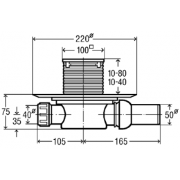 Душевой трап Viega Advantix 583217