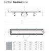 Душевой лоток Pestan Confluo Premium White Glass Line 850 13000285
