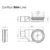 Душевой лоток Pestan Confluo Slim Line 850