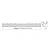 Решетки Alcaplast SOLID для пластиковых водоотводящих желобов ARZ12, 85 см (SOLID-850)