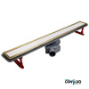 Душевой лоток Pestan Confluo Premium Line 550 White Glass Gold, 12*55 см, золото/белый (13100121)