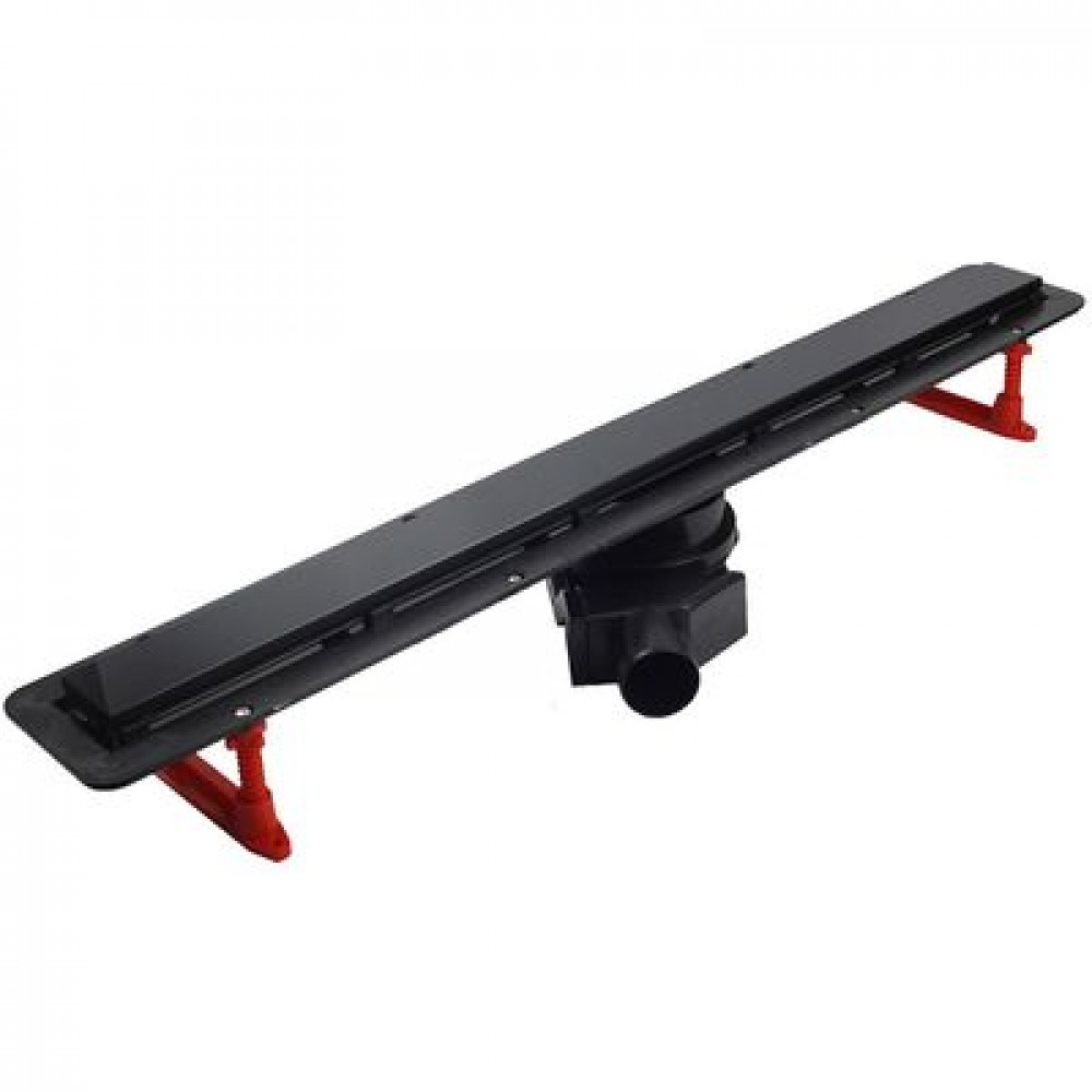 Душевой лоток Pestan Confluo Frameless Line 750 Black Matte с решеткой Черный матовый / полая под плитку (13701321)