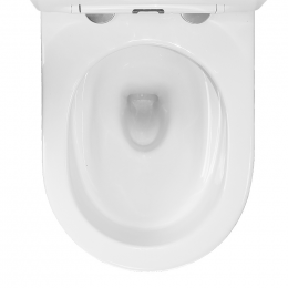 Унитаз-компакт Azario Vois 380х640х785 напольный, безободковый, в комплекте с быстросъемным сиденьем микролифт (AZ-1343В)