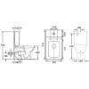 Унитаз-компакт Azario Formal 370х315х790 напольный, безободковый, в комплекте с бачком и сиденьем микролифт (AZ-1353B)