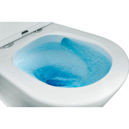 Унитаз-компакт Azario Vetro 380х605х825 напольный, безободковый, слив "ТОРНАДО", в комплекте с бачком и быстросъемным сиденьем микролифт (AZ-2149- UQ)