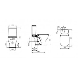 Бачок для унитаза Ideal Standard Tesi, 5 литров, белый (T356801)