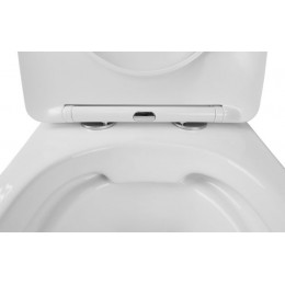 Унитаз подвесной Azario Grado 490х370х370 безободковый, в комплекте с сидением микролифт, белый (AZ-0046 SP)