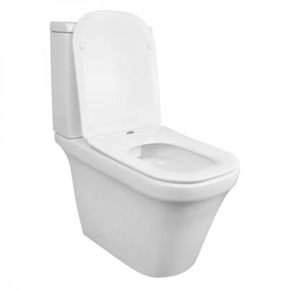 Унитаз-компакт Azario Candy 370х620х780 напольный, безободковый, в комплекте с бачком и сиденьем микролифт (AZ-1503B)
