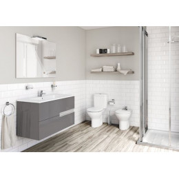 Низ к унитазу Roca Victoria, косой выпуск, белый  (7.3423.9.U00.0)