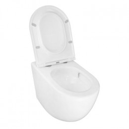 Унитаз приставной Azario Grado 365х570х410 безободковый, смыв 