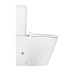 Унитаз-компакт Azario Quadro 605x340x810 напольный, смыв "Торнадо", безободковый с сидением микролифт и арматурой, белый (AZ-2175 UQ1)