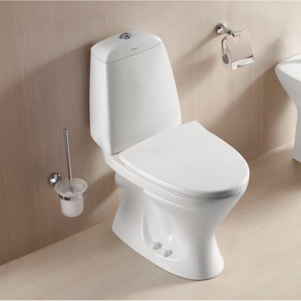 Унитаз-компакт Azario AZ-2037-P 690х345х810 напольный, с быстросъемным сиденьем микролифт, белый (AZ-2037-P)