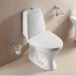 Унитаз-компакт Azario AZ-2037-P 690х345х810 напольный, с быстросъемным сиденьем микролифт, белый (AZ-2037-P)