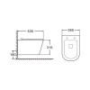 Унитаз подвесной AZARIO FONTI 535x365x310 безободковый, в комплекте с сиденьем микролифт, белый (AZ-402W)