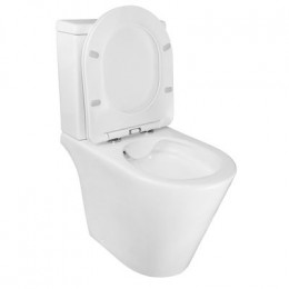 Унитаз-компакт Azario Flin 365х590х790 напольный, безободковый с быстросъемным сиденьем микролифт (AZ-1363C)