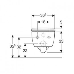 Унитаз подвесной Geberit iCon 500.784.01.1 с сиденьем и быстросъемной крышкой с микролифтом