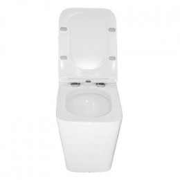 Унитаз импульсный Azario 360х590х440 напольный, квадратный, быстросъемное сиденье микролифт (AZ-101)