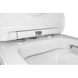 Унитаз подвесной Creo Ceramique Archi с тонкой крышкой микролифт, белый (AR1100R+RE1001T/AR1001T)