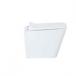 Унитаз подвесной Azario Teramo 490х340х350 безободковый, с сиденьем микролифт (AZ-0052)