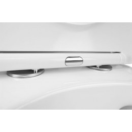 Унитаз подвесной Azario Grado 490х370х370 безободковый, в комплекте с сидением микролифт, белый (AZ-0046 SP)