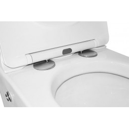 Унитаз импульсный Azario 360х590х440 напольный, квадратный, быстросъемное сиденье микролифт (AZ-101)