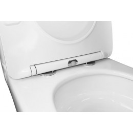 Унитаз-компакт Azario Berton 385х615х805 напольный, безободковый, слив "Торнадо", с быстросъемным сиденьем микролифт (AZ-6093)