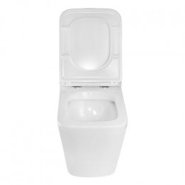 Унитаз подвесной Azario Mona 530x360x365 безободковый, в комплекте с сидением микролифт (AZ-0057)