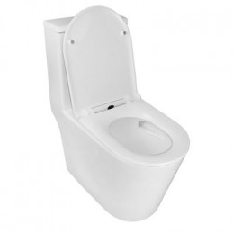 Унитаз-моноблок Azario Scala 360х690х790 безободковый, слив "Торнадо", с быстросъемным сиденьем  микролифт (AZ-8101)