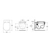 Унитаз подвесной Ideal Standard CONNECT с сиденьем микролифт (W941102)