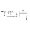 Бачок для унитаза Ideal Standard CONNECT CUBE нижняя подводка (E797001)