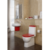Унитаз-компакт Sanita Luxe Best с сиденьем микролифт и красной крышкой (WC.CC/Best/2-DM/RED.G/S1)