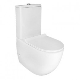 Унитаз-компакт Azario Mitta 620х340х810 напольный, безободковый, в комплекте с сиденьем микролифт (AZ-2128)