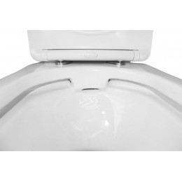 Унитаз-компакт Azario Wandy 350х614х795 напольный, безободковый, с быстросъемным сиденьем микролифт (AZ-56D)