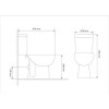 Унитаз напольный Loranto Lino 370х670х720 с сиденьем микролифт (soft close) полипропилен, белый (CS-CT8812)
