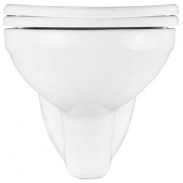 Унитаз подвесной Creo Ceramique PROJECT 355х490х375 в комплекте с быстросъемным сиденьем микролифт (PR1100N)