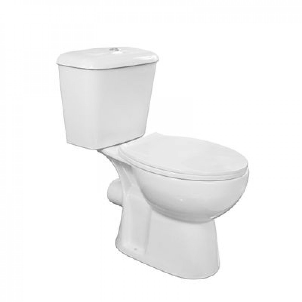 Унитаз напольный Loranto Lino 370х670х720 с сиденьем микролифт (soft close) полипропилен, белый (CS-CT8812)